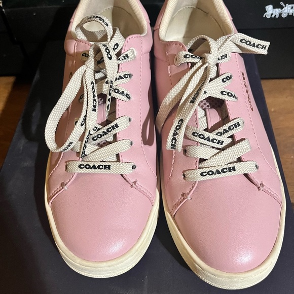 Coach tennis sneakers super cute pink. - Picture 3 of 5
